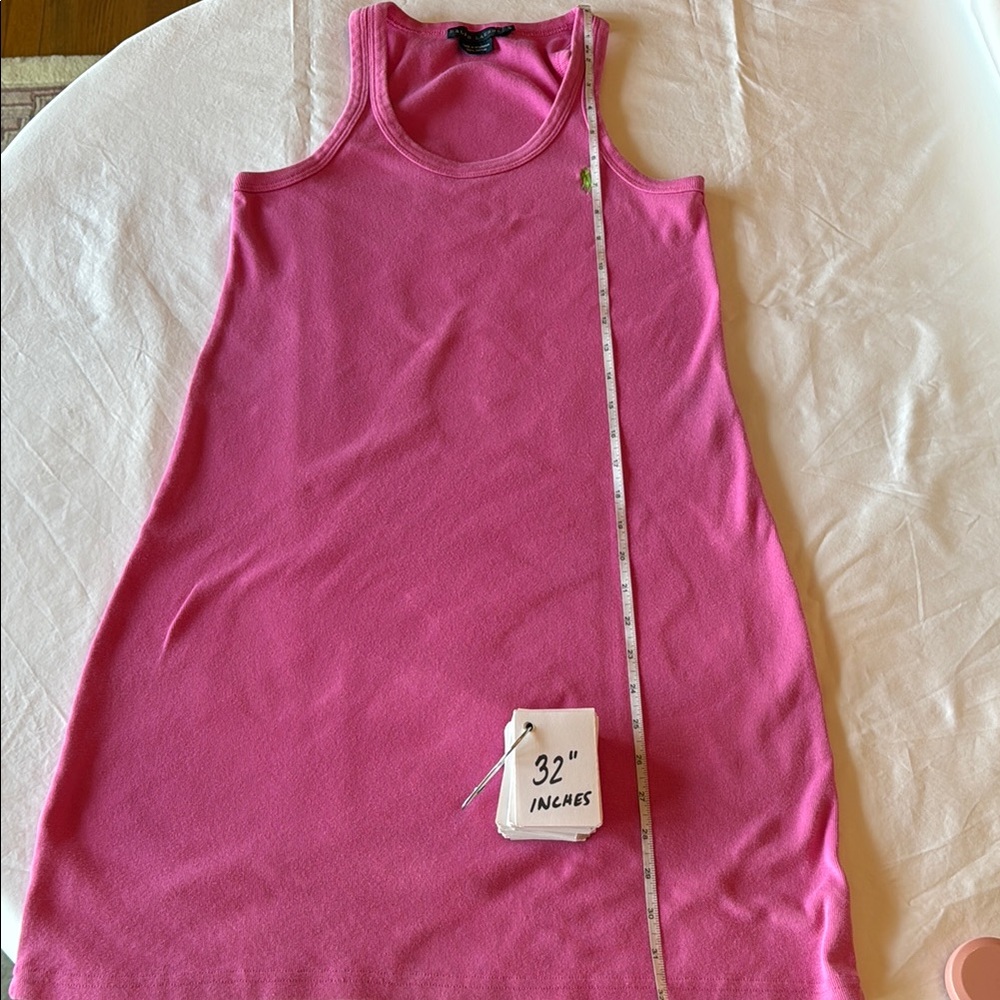 Ralph Lauren Classic Pink Tank Dress - Small - Picture 8 of 8